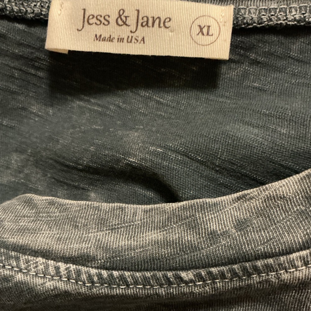 Jess & Jane mineral washed 100% cotton slub layered tunic - Picture 6 of 8